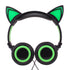 Luxury New Popular Esonstyle Kids Headphones Over Ear with LED Glowing Cat Ears,Safe Wired Kids Headsets 85dB Volume Limited, Food Grade Silicone, 3.5mm Aux Jack, Cat-Inspired Purple Headphones for Girls and Kids