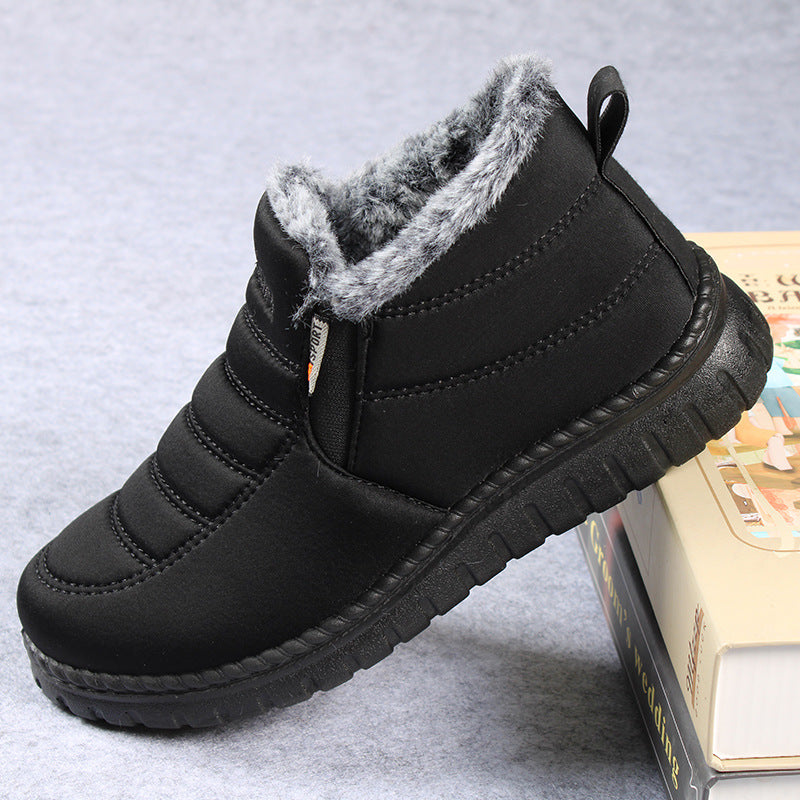 Men's New Snow Boots Waterproof Non-Slip Shoes Casual Fashion Ankle Boots Winter Walking Unisex Shoe Water Resistant Shoes Anti-Slip Fully Fur Lined Casual Lightweight Shoes