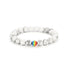 2Pcs/set White Black Couple Magnetic Bracelets Natural Stone Matching Bracelet Magnetic Beaded Bracelets Set Attraction Friendship Relationship Wish Bracelet Gift For Women Men Him Her Best Friends