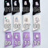 4Pair Spring And Summer Combed Out Of Pure Cotton Socks Mid Waist Fashion Bear Socks Cute Animal Socks Kawaii Cute Cartoon Purple College Socks For Men And Women