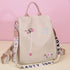 Cloth Backpack Female Embroidery Backpack Bag Nylon Anti-Theft Waterproof Women's Backpack Fashionable Anti-theft Women Backpacks Nice Print School Bag High Quality Large Capacity Backpack (