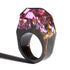 Modern Wooden Epic Resin Ring Elegant Luxury Wedding Epoxy Soul of The Forest Eco Epoxy Handmade
