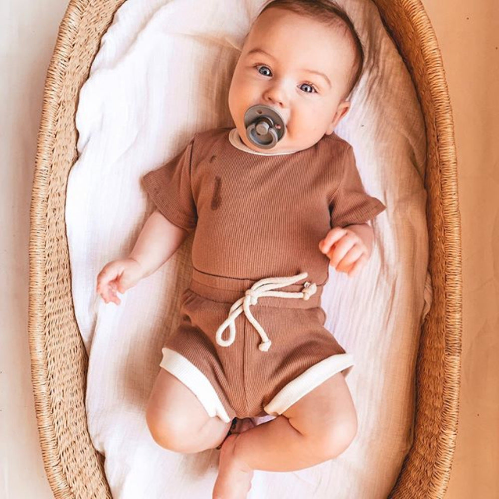 Two-piece Set For Infants And Toddlers Baby Modern Newborn Infant Kids Baby Girl Romper Jumpsuit Outfit Playsuit Clothes Set For Kid