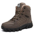 Winter Unisex Waterproof Warm Boots Fur Snow Soft Comfortable Boots Outdoor Winter Work Casual Mens Ankle Boots Winter Snow Boots Warm Fur Non Slip Ankle Hiking Climping Booties