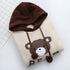 Woman Bear Cap Hoodies Sweatshirt Top Women Long Sleeve Ribbon Hair Ball Cute Sweatshirt Hooded Jumper Pullover Hoodie Hooded Sweatshirt