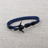Modern Fashion Airplane Anchor Bracelets Men Charm Rope Chain Paracord Bracelet Women Male Air Force Style Wrap Metal Sport Hook Gift