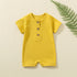 Summer Newborn Baby Boys Girls Short Sleeve Romper Solid Jumpsuit For Girls In elegant Colors