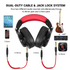 Proffesional Gaming Headset Headphone Gamer Deep Bass Stereo Wired Headphones for Smartphone PC With Microphone RGB LED Light