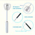 Unique Design Semi-automatic Egg Beater 304 Stainless Steel Egg Whisk Manual Hand Mixer Self Turning Egg Stirrer Kitchen Accessories Egg Tools