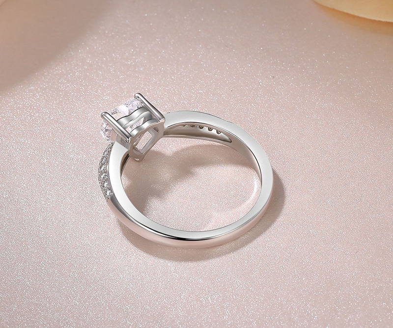 New 925 Sterling Silver Luxury Zircon Diamond Ring Elegant Wedding Fine Epic Jewelry Design