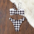 New Trend Black And White Bikini Set Swimsuit Women Bikini Swimwear Female Halter Top Bathing Suit Swimming Wear Bikini High Cut Swimsuit High