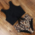 Modern High Waist Bikini Leopard Swimsuit Women Bikini Floral Swimsuit Set Two Piece Swimsuit For Women High Neck Bikini Push Up Swimwear Summer High Waisted Bathing Suit