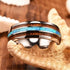 Luxury Handmade 925 Sterling Silver Wood Men Rings Stainless Steel Wood Grain Fashion For  Women Rings In Modern  Jewelry Design