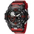 Sport Watch For Men WIth  Dual Time Waterproof 50M Miliatry Watches Chronograph Alarm Army Wristwatch