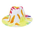 Beautiful Two Tone Luxury Fedora Hat Men's and Women's Hat Unique Retro Design Men's Fedoras Hat Colorful Fedoras Jazz Cap Elegant Soft Hat Wide Brim Party Hats 56-58CM