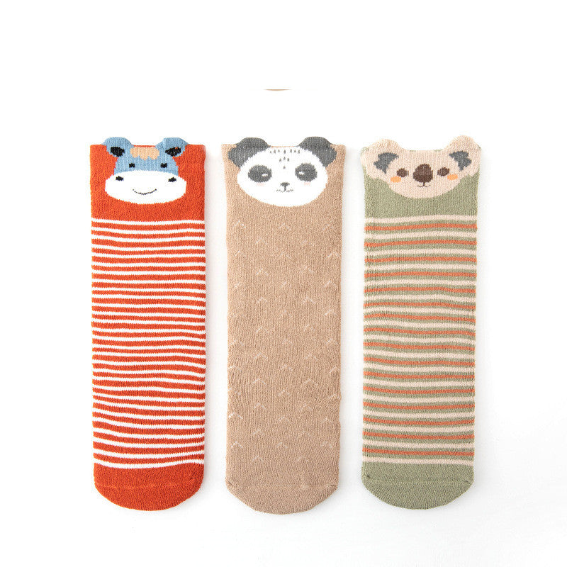 Unisex 3 Pairs Cotton Christmas Baby Socks For Children Boys And Girls Warm Soft Baby Sock