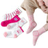 5 Pairs Comfortable Dot Kids  5 Pair Socks Summer Thin Soft Breathable Cotton Fashion Baby Socks Toddler Girls