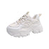 High Quality Chunky Sneakers Womens Platform Fashion Breathable Height Increased Thick Bottom Trainers High White Fashion Thick Soled Sports Walking Sneakers