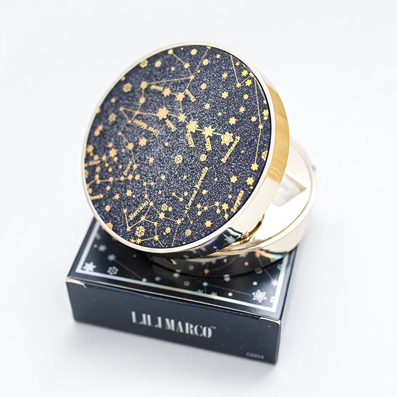 Cute Portable Couple Contact Lenses Box Stars Moon Black With Mirror Contact Lens Case For Women Kit Holder Eyewear Remover Tool Solution Bottle Contact Lens Cleaner Convenient Contact Lenses Case Kit Full Range Of Tools