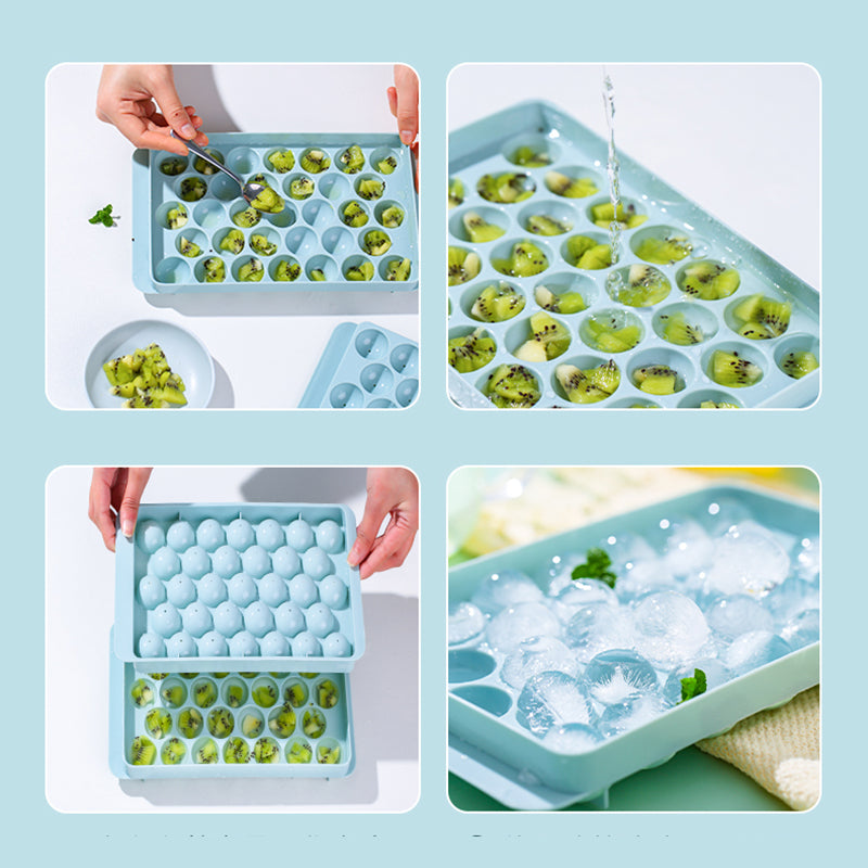 Amazing Ice Tray 3D Round Ice Molds Home Bar Party Use Round Ball Ice Cube Makers Kitchen DIY Ice Cream Moulds Plastic Molds Ice Tray 14 Grid 3D Round Ice Molds Home Bar Party Use Round Ball Ice Cube Makers Kitchen Ice Cream Moulds
