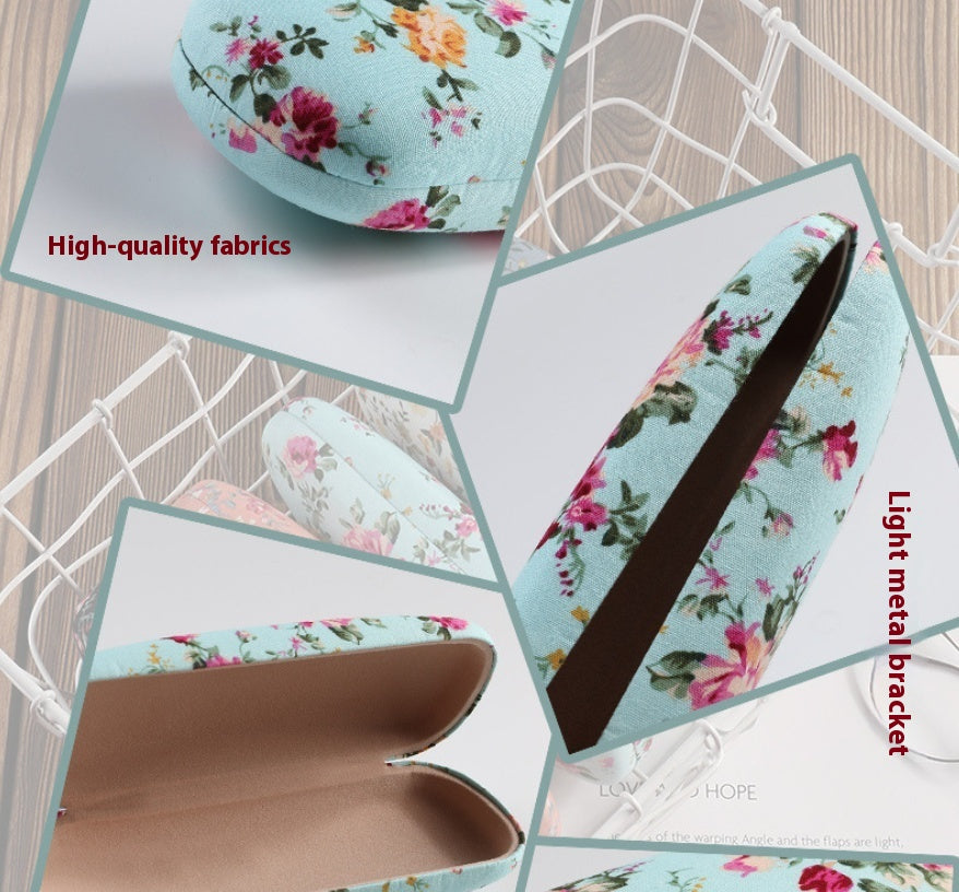 Portable Floral Sunglasses Hard Eye Glasses Case Eyewear Protector Pouch Bag Sunglasses Case Hard Shell For Men Women Kids  Floral Spectacle Case Box Portable Eyeglass Cases