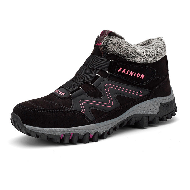 Winter Outdoor Casual Shoes Non-slip Warm Soft Cotton Shoes Mens Comfortable Snow Shoes Lightweight Low-Top Sneakers Non-Slip Wear-Resistant For Outdoor Walking Camping