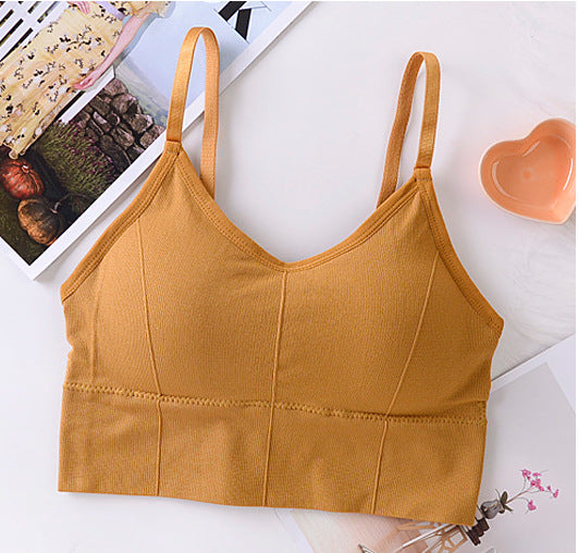 NEW Solid Color Women Sports Bra Sexy Brathable Sports Top Yoga Bra Push Up Top Female Gym Fitness Sports Underwear Female Seamless bra