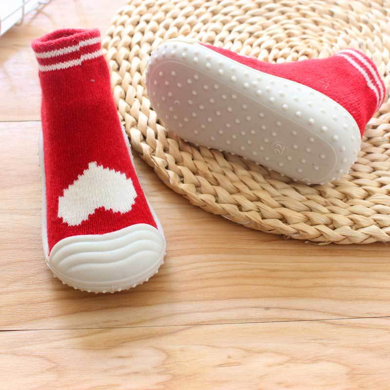 Unisex Cartoon Baby Children's Floor Socks Baby Rubber Soft Sole Socks Breathable Cotton Warm Shoes