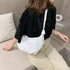 New PU Leather Shoulder Bag for Women Designer Wide Belt Handbags with Chain For LadiesWomen'S Big Bag Spring New Fashion Korean Leisure Half Round Women'S Bag Simple Large Capacity One Shoulder Oblique