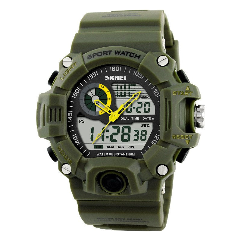 Sport Famous Watch for Men Military Army Watch With Led Digital Display Analog Shock and Alarm clock and Night Mode
