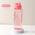 550ML Girl  Water Bottle Large Capacity Straw Cup Motivational Sports Water Bottles Time Marker Leak-proof  Fitness Drinking Large Capacity Water Bottle with Straw Time Scale Reminder Leakproof Gradient Space Cup for Outdoor Sports Fitness For Sports