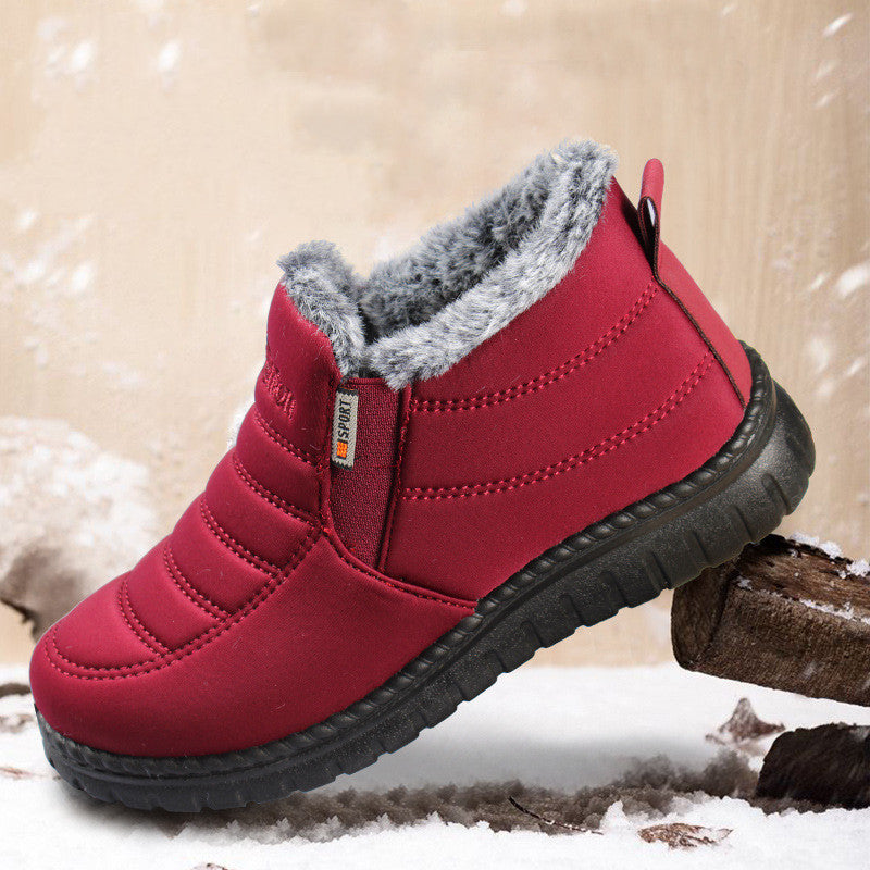 Men's New Snow Boots Waterproof Non-Slip Shoes Casual Fashion Ankle Boots Winter Walking Unisex Shoe Water Resistant Shoes Anti-Slip Fully Fur Lined Casual Lightweight Shoes