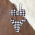 New Trend Black And White Bikini Set Swimsuit Women Bikini Swimwear Female Halter Top Bathing Suit Swimming Wear Bikini High Cut Swimsuit High