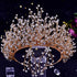 Wedding Headwear Necklace Earrings Jewelry Set Bride Headbands Rhinestone Headpiece Bridal Tiaras And Crowns Silver Rhinestone Wedding Headpiece For Women Handmade Bridal Headband Hair Accessories