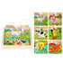Nine Blocks Six-sided 3D Wooden Cube Puzzle Toys Wood Hexahedron 3D Building Block Puzzle For Children Aged 3 4 5 6  For Children Kids Educational Toys Funny Games