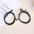2PCS Magnetic Bracelet Stainless Steel Love Heart Charm Couple Bracelets For Friend Braid Rope Bracelets Magnet Adjustable Rope Matching Bracelet Love Bracelet Couples 2 Pieces Relationship Magnetic Bracelet