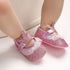 Newborn Infant Baby Girls Shoes Toddler Kids Princess Crown Glitter Design Shoes Soft Sole Anti-slip
