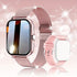 New Women Waterproof Smart Watch With T80/P70 Bluetooth and Heart Rate Monitor Fitness Tracker Luxury New Lady Smartwatch