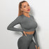 NEW Long Sleeves Push Up Sports Tops Fitness For Women And Girls Sport Female Sport Gym Top Padded Gym Brassiere Sports