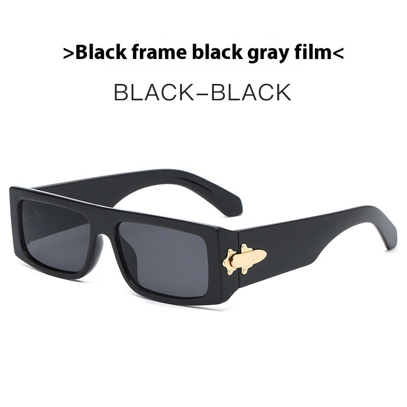 Rectangle Sunglasses for Women Retro Driving Glasses 90’s Vintage Fashion Narrow Square Frame n For Travel Rectangle Flat Top Frame  Small Frame Sun Glasses For Women Men