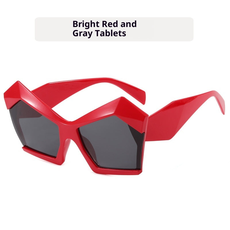 Oversized Square Cateye Polarized Sunglasses Big Trendy Style Fashionable Personality Big Frame Sunglasses New Fashionable & Popular Street Style Sunglasses For Women