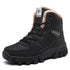 Winter Unisex Waterproof Warm Boots Fur Snow Soft Comfortable Boots Outdoor Winter Work Casual Mens Ankle Boots Winter Snow Boots Warm Fur Non Slip Ankle Hiking Climping Booties