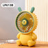 Creative Cartoon Bear Desktop Mini Fans Big Wind Desktop Portable USB Charging Handheld Fan Portable Air Conditioning Handheld Cooling Fan Charging Usb Fan Portable Handheld Fan