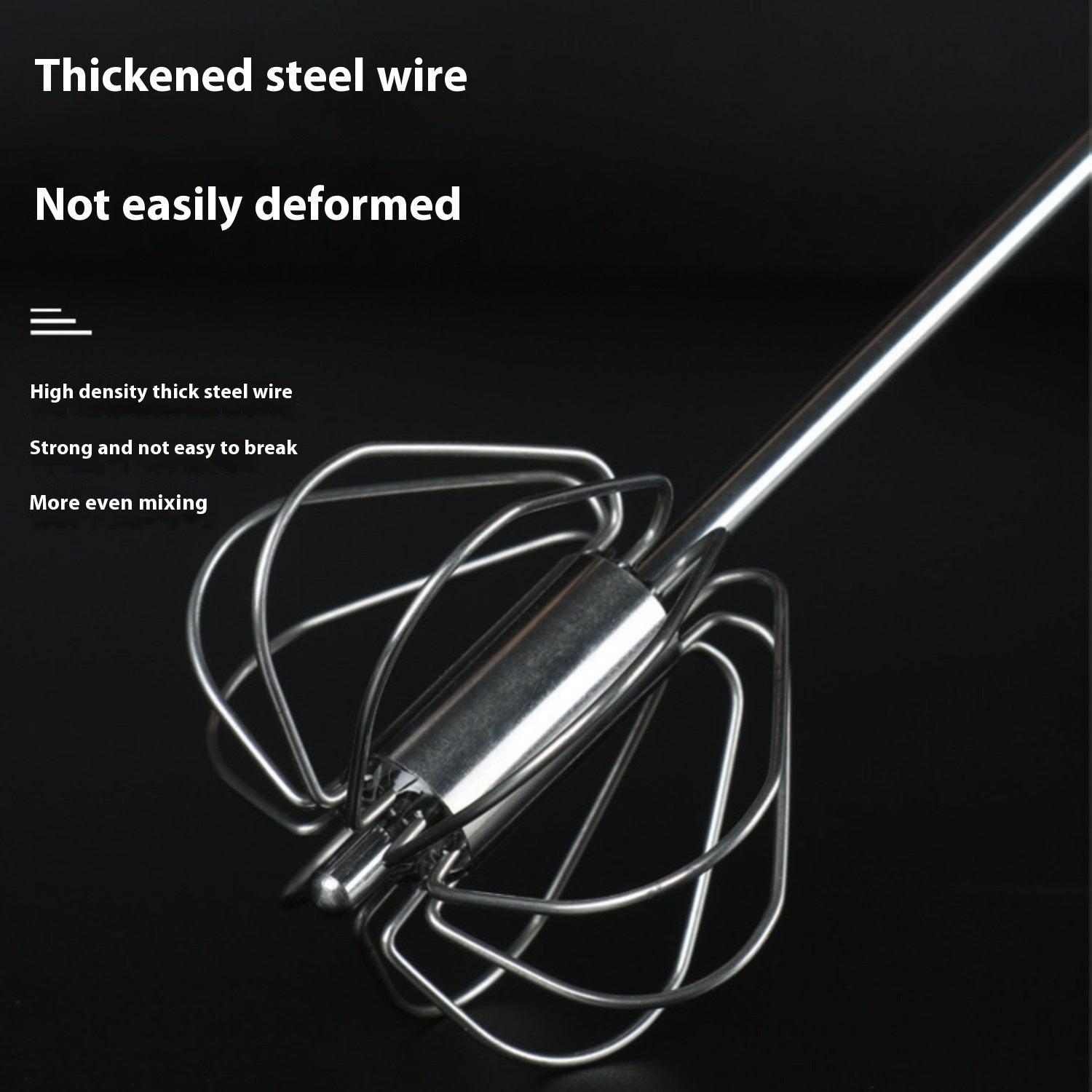 Unique Design Semi-automatic Egg Beater 304 Stainless Steel Egg Whisk Manual Hand Mixer Self Turning Egg Stirrer Kitchen Accessories Egg Tools