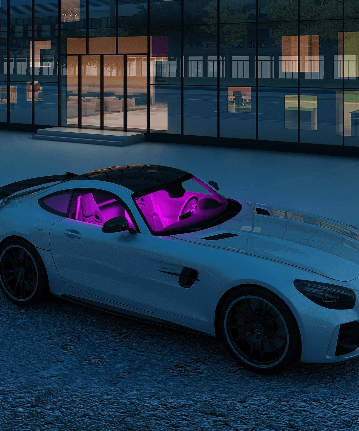 Lights LED Car Strip Lights with Two-Line Waterproof Design RGB LED Strip Light With USB Wireless Remote Music Control Multiple Modes For Auto Car