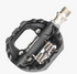 Black nylon DU + bearing Mountain Clipless Bike Bicycle Cycling Pedals Cleats Pedal Bicycle Bike Pedals Road Bicycle Pedals Cleats Set Clipless Pedals Compatible With Mountain BIkes