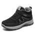 Mens Boots Winter Plush Warm Snow Boots Unisex Mens Womens Winter Work Casual Shoes High Top Rubber Ankle Boots Warm Snow Boot Winter Hiking Boots Lining Outdoor Anti Slip Snow Shoes