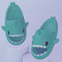 New Men and Women Summer Slippers Lovely Shark Shape Slides Outdoor Women Shoes Flip Flops Lightweight Open Toe Beach Pool Slides Sandals Shark Shower Slipper