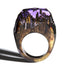 Modern Wooden Epic Resin Ring Elegant Luxury Wedding Epoxy Soul of The Forest Eco Epoxy Handmade