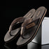 Comfortable Casual Summer Flip- Flops Men Beach Slippers Sandals Simple Luxury Design Indoor Non-Slip Black Flip Flops